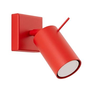 Aplique rojo acero alt. 8 cm