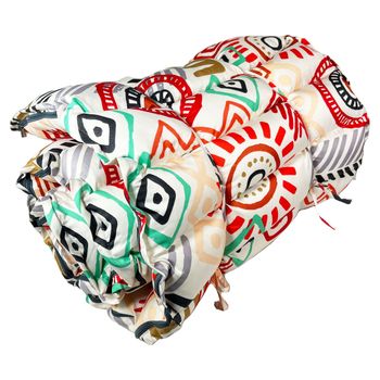 Meishida Cojín Tumbona con Estampado Creativo con Cómodo Reposacabeza, Colchoneta para Tumbona Fácilmente Enrollable, tamaño 180x50x7cm