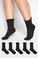 juego de 5 pares de calcetines negros anchos