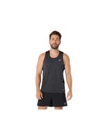 camiseta tirantes de running asics road singlet hombre negro