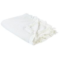 colcha con volante cubrecama de algodon 220 x 240 cm blanco hatton