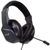 cool vista auriculares gaming stereo con adaptador audio e iluminacion multiplataforma
