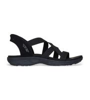 skechers para mujer 163460 sandalias reggae slim - stretch flex negro 40 plano ninguno casual