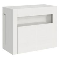 consola extensible 90x42302 cm evolve fresno blanco con banco inferior