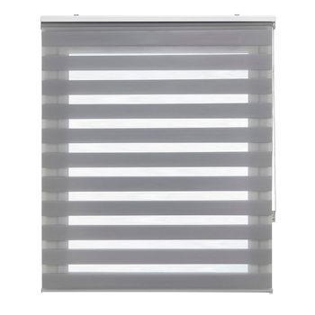 Estoralis - Estores  Noche Y Dia  Vera - Total 170x250 Cm  | Tejido 166x250 Cm | Doble Tejido | Gris