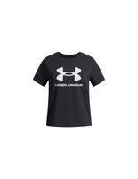 camiseta under armour big logo ss nina negro