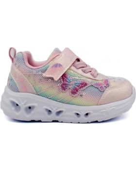 de BUBBLE BOBBLE BUBBLE ZAPATILLA DEPORTIVA CON VELCRO Y LUCES PARA NINA C12 ROSA