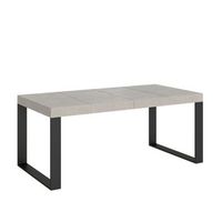 mesa extensible 120224x90 cm tecno premium patas antracita cachemir