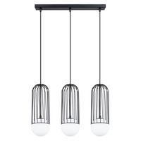lampara colgante zovolu negro 3 luces
