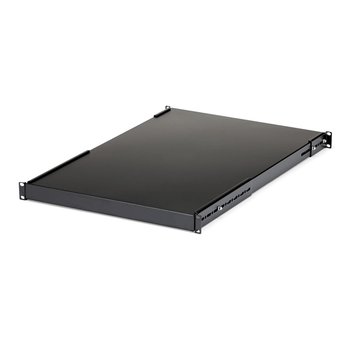 STARTECH Estante Bandeja Fijo para Gabinete Rack de Servidores 1U Profundidad Ajustable - 80kg Negro