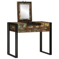 mesas de tocador  mesa de maquillaje de dormitorio madera maciza recuperada