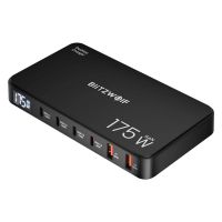 gan tech blitzwolf bw-s30 cargador usb pd de 175w con 6 puertos 4 usb-c  2 usb-a qc pd pantalla digital de carga rap