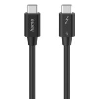 cable usb-c hama 00200796 1m thunderbolt 5 240w 80 gbits negro