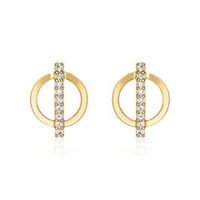 pendientes de mujer de oro 9 quilates con circonita