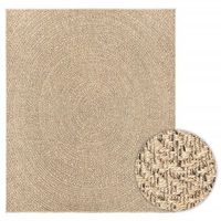 alfombra zizur apariencia de yute interior exterior 240x340 cm vidaxl