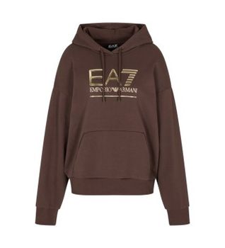 EA7 para mujer. 7W000417_AF12473 Sudadera Visibility Rn marrón (L), Casual, Algodón