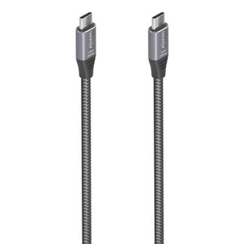 Cable USB-C AISENS A107-0875 3m 20Gbps 100W Aluminio Gris