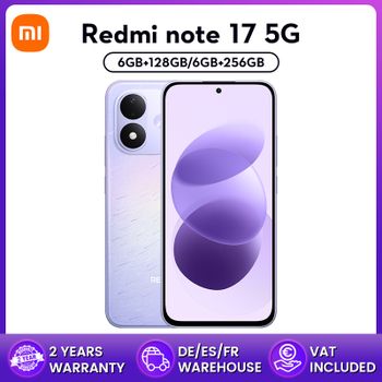 Versión Global Redmi Note 17, Teléfono Inteligente 5G, Pantalla AMOLED de 6.99', Batería de 7700mAh, Potente Snapdragon 4 Gen 4, Corning Gorilla Glass 7i, con Xiaomi HyperOS