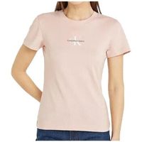 calvin klein jeans tops y camisetas monologo slim para mujer