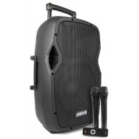 altavoz portatil vonyx ap1200pa 600w bluetooth 2 microfonos uhf usb sd