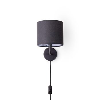 Aplique de pared Elio negro