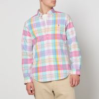 polo ralph lauren oxford cotton poplin long sleeved shirt - xl