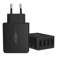 cargador ansmann hc430 interior 4 puertos usb 20 negro