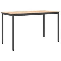 mesa de bar natural 180 x 90 x 105 cm madera de pino macizo
