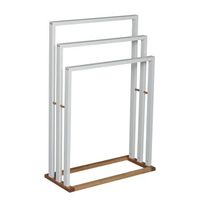 toallero bambu y mdf 55x24x82cm