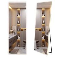 espejo classico brush gold 50x170 led
