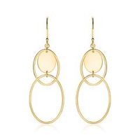 pendientes para mujer de plata 925 banada en oro