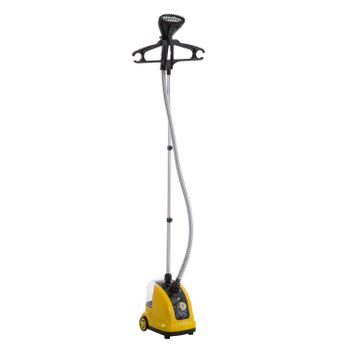 HOMCOM Plancha Vertical con Depósito de 1,4L y Temperatura Ajustable a 11 Niveles tipo Centro de Planchado 1800W Amarillo   Aosom España