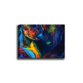 Pintura Decorativa Lienzo Canvas Tablo-147 Multicolor 70x100 Cm