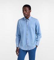 harmont  blaine para hombre crq001013161m camisa denim regular fit azul l casual algodon manga larga