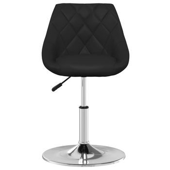 4 Uds Sillas De Comedor | Silla De Mesa | Silla De Cocina Cuero Sintético Negro