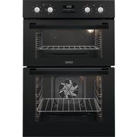 zanussi zod35802bk electric double oven - black black