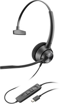 POLY Auriculares monoaurales EncorePro 310 USB-C TAA