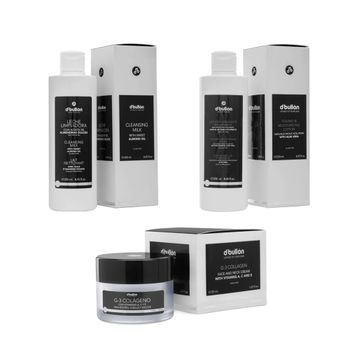 Pack facial reparación Leche limpiadora + Loción hidratante tonificante + Crema facial G-3 colágeno