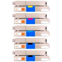 pccom essential toner compatible con oki c310c510mc351mc361 negrocianmagentaamarillo pack 5