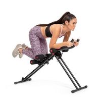 maquina de abdominales plegable con guia de ejercicios innovagoods hierro negro