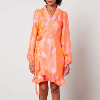 cras lindacras printed satin mini dress - eu 40uk 14