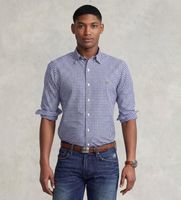 polo ralph lauren para hombre 710549084010 camisa deportiva oxford slim fit azul s casual algodon clasico manga larga
