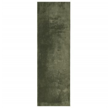 Alfombra Pelo Corto Suave Lavable Huarte Verde Bosque 80x250 Cm Vidaxl