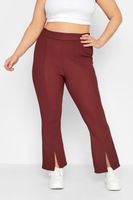 leggings campana burdeos mujer curvy y tallas grandes yours
