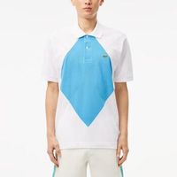 lacoste polo sleeved ribbed collar para hombre