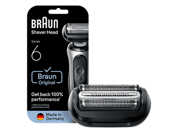 Recambio para afeitadora - Braun 64B, Compatible con afeitadoras Series 6, Negro