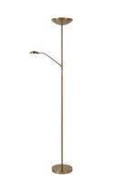 lampara de lectura de metal con 1 led integrado oro mate  laton