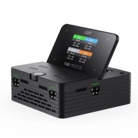 isdt f400 400w ac 240v 5a  dc 34v 15a xt60  xt90 cargador inteligente de 4 canales con pantalla ips de 34 pulgadas pa