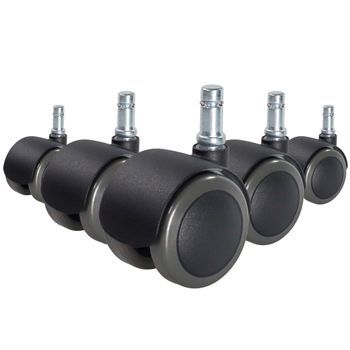 5 X Ruedas Rolo Fix Para Suelos Duros 10 Mm / 50 Mm Zinc Fundida Bajo Presión