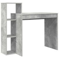 escritorio gris concreto madera de ingenieria 100 x 40 x 90 cm vidaxl